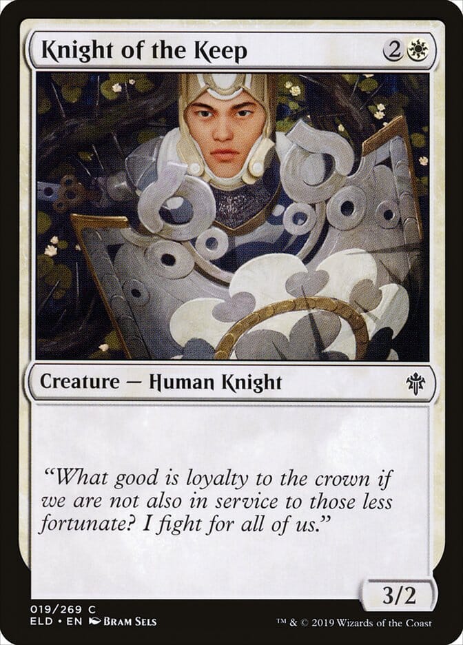 Knight of the Keep [Throne of Eldraine] MTG Single Magic: The Gathering  | Multizone: Comics And Games