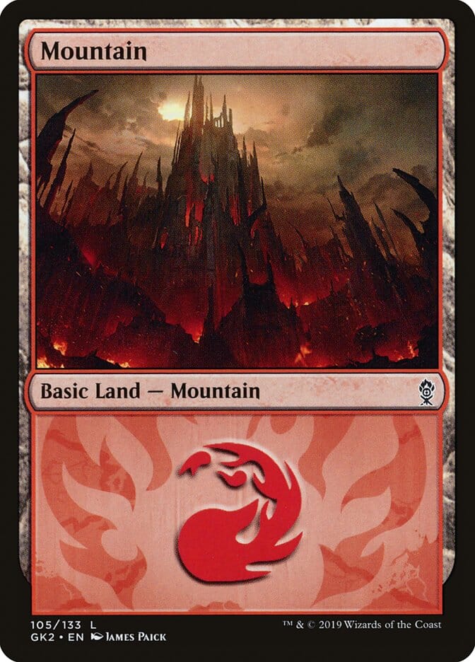 Mountain (105) [Ravnica Allegiance Guild Kit] MTG Single Magic: The Gathering  | Multizone: Comics And Games