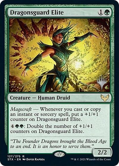 Dragonsguard Elite (Promo Pack) [Strixhaven: School of Mages Promos] MTG Single Magic: The Gathering  | Multizone: Comics And Games