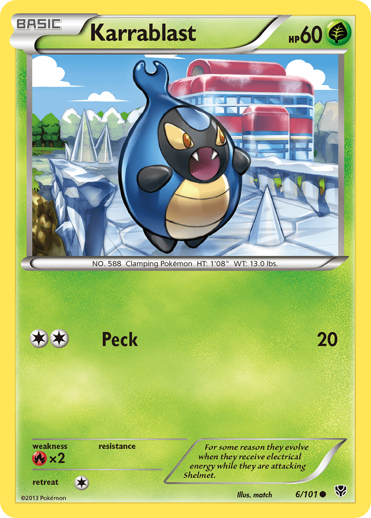 Karrablast (6/101) [Black & White: Plasma Blast] Pokemon Single Pokémon  | Multizone: Comics And Games