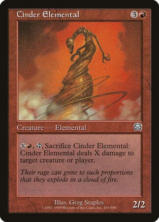 Cinder Elemental [Mercadian Masques] MTG Single Magic: The Gathering  | Multizone: Comics And Games