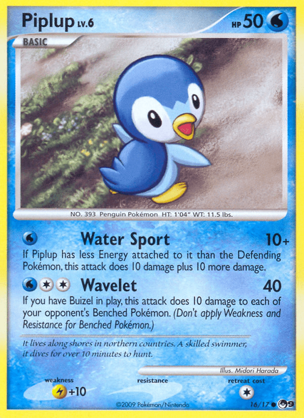 Piplup (16/17) [POP Series 9] Pokemon Single Pokémon  | Multizone: Comics And Games