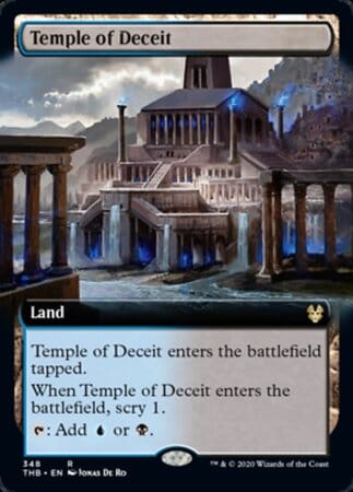 Temple of Deceit (Extended Art) [Theros Beyond Death] MTG Single Magic: The Gathering  | Multizone: Comics And Games