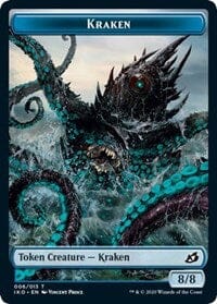 Kraken // Human Soldier (004) Double-sided Token [Ikoria: Lair of Behemoths Tokens] MTG Single Magic: The Gathering  | Multizone: Comics And Games