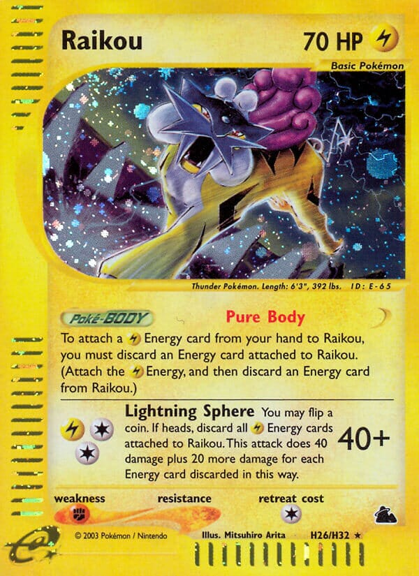 Raikou (H26/H32) [Skyridge] Pokemon Single Pokémon  | Multizone: Comics And Games