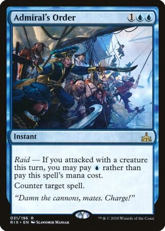 Admiral's Order [Rivals of Ixalan] MTG Single Magic: The Gathering  | Multizone: Comics And Games