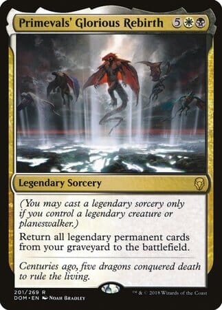 Primevals' Glorious Rebirth [Dominaria] MTG Single Magic: The Gathering  | Multizone: Comics And Games