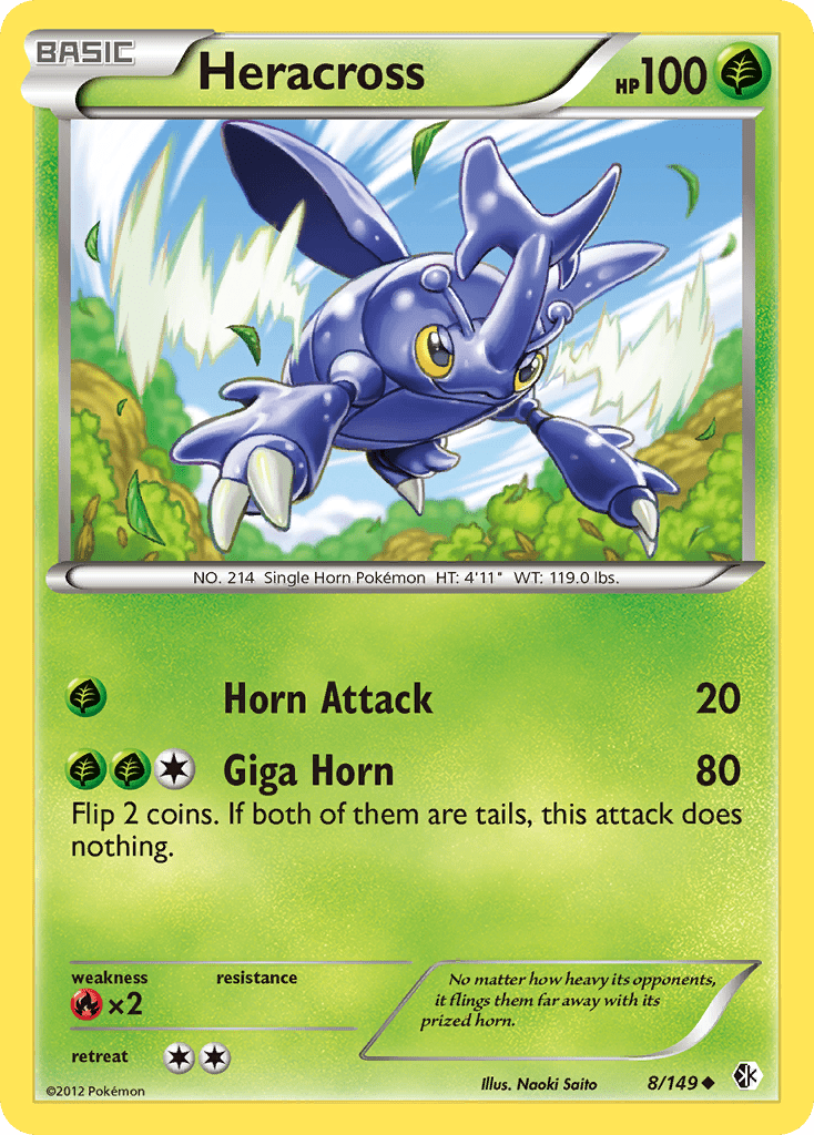 Heracross (8/149) [Black & White: Boundaries Crossed] Pokemon Single Pokémon  | Multizone: Comics And Games