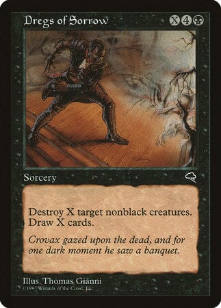 Dregs of Sorrow [Tempest] MTG Single Magic: The Gathering  | Multizone: Comics And Games