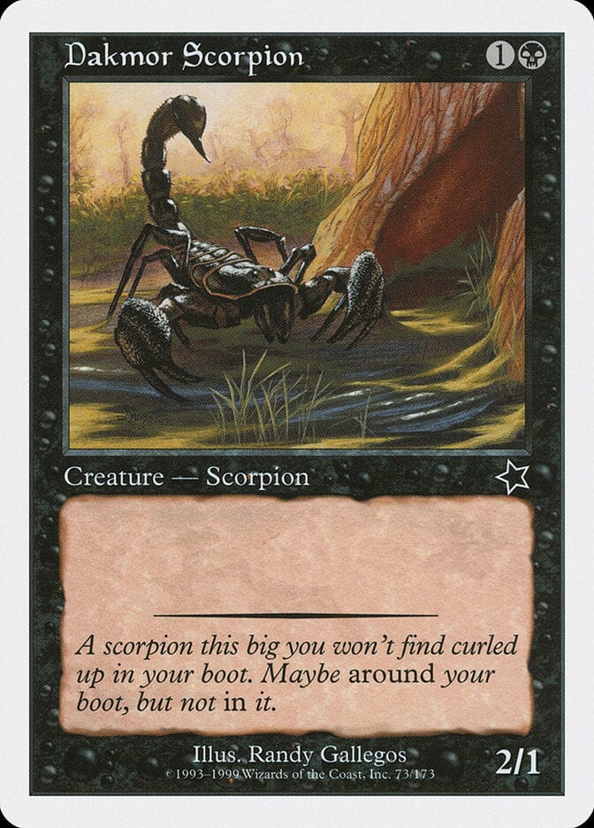 Dakmor Scorpion [Starter 1999] MTG Single Magic: The Gathering  | Multizone: Comics And Games