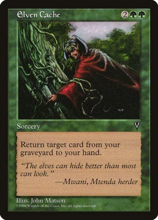 Elven Cache [Visions] MTG Single Magic: The Gathering  | Multizone: Comics And Games