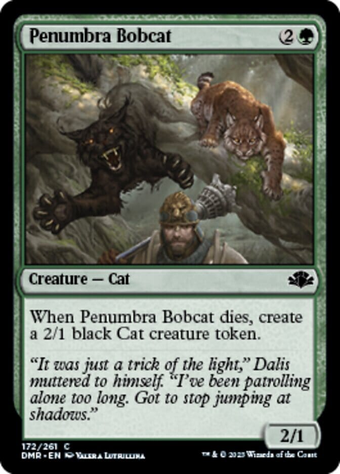 Penumbra Bobcat [Dominaria Remastered] MTG Single Magic: The Gathering  | Multizone: Comics And Games