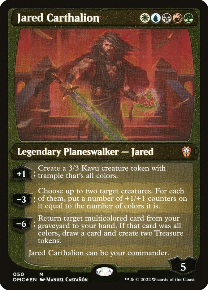 Jared Carthalion (Showcase Display Commander) [Dominaria United Commander] MTG Single Magic: The Gathering  | Multizone: Comics And Games