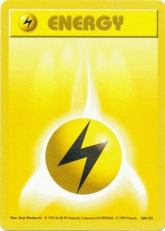 Lightning Energy (100/102) [Base Set Shadowless Unlimited] Pokemon Single Pokémon  | Multizone: Comics And Games