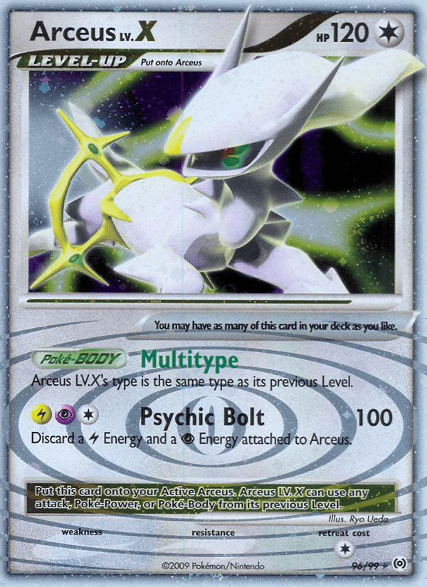 Arceus LV.X (96/99) [Platinum: Arceus] Pokemon Single Pokémon  | Multizone: Comics And Games