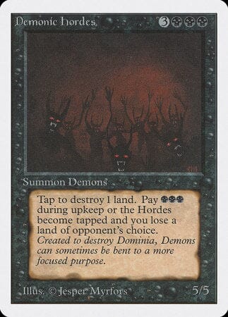 Demonic Hordes [Unlimited Edition] MTG Single Magic: The Gathering  | Multizone: Comics And Games