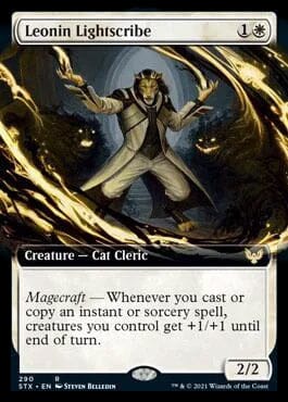 Leonin Lightscribe (Extended) [Strixhaven: School of Mages] MTG Single Magic: The Gathering  | Multizone: Comics And Games