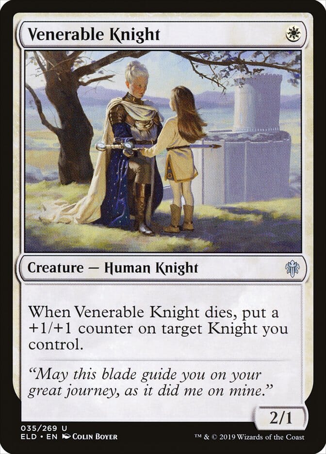 Venerable Knight [Throne of Eldraine] MTG Single Magic: The Gathering  | Multizone: Comics And Games
