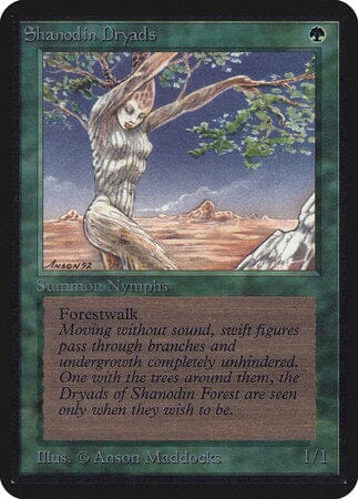 Shanodin Dryads [Limited Edition Alpha] MTG Single Magic: The Gathering  | Multizone: Comics And Games