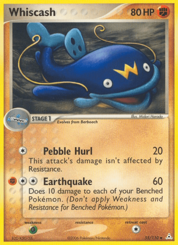 Whiscash (55/110) [EX: Holon Phantoms] Pokemon Single Pokémon  | Multizone: Comics And Games
