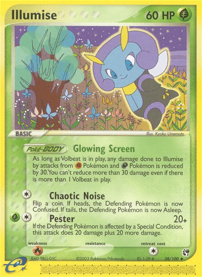 Illumise (38/100) [EX: Sandstorm] Pokemon Single Pokémon  | Multizone: Comics And Games