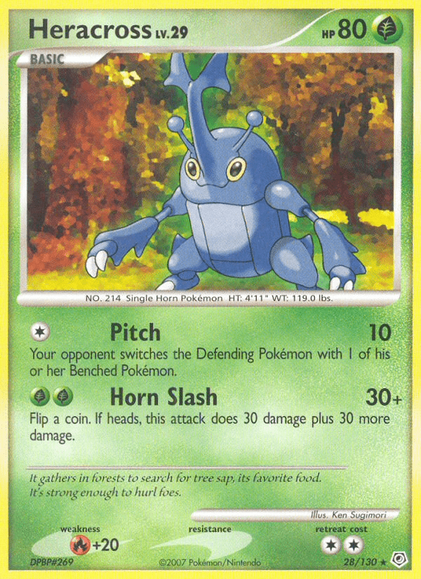 Heracross (28/130) [Diamond & Pearl: Base Set] Pokemon Single Pokémon  | Multizone: Comics And Games