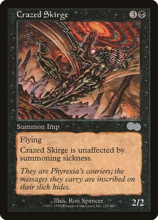 Crazed Skirge [Urza's Saga] MTG Single Magic: The Gathering  | Multizone: Comics And Games