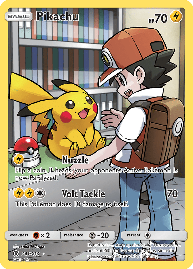 Pikachu (241/236) [Sun & Moon: Cosmic Eclipse] Pokemon Single Pokémon  | Multizone: Comics And Games