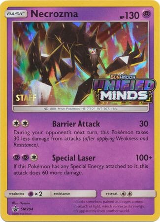 Necrozma (SM204) (Staff Prerelease Promo) [Sun & Moon: Black Star Promos] Pokemon Single Pokémon  | Multizone: Comics And Games