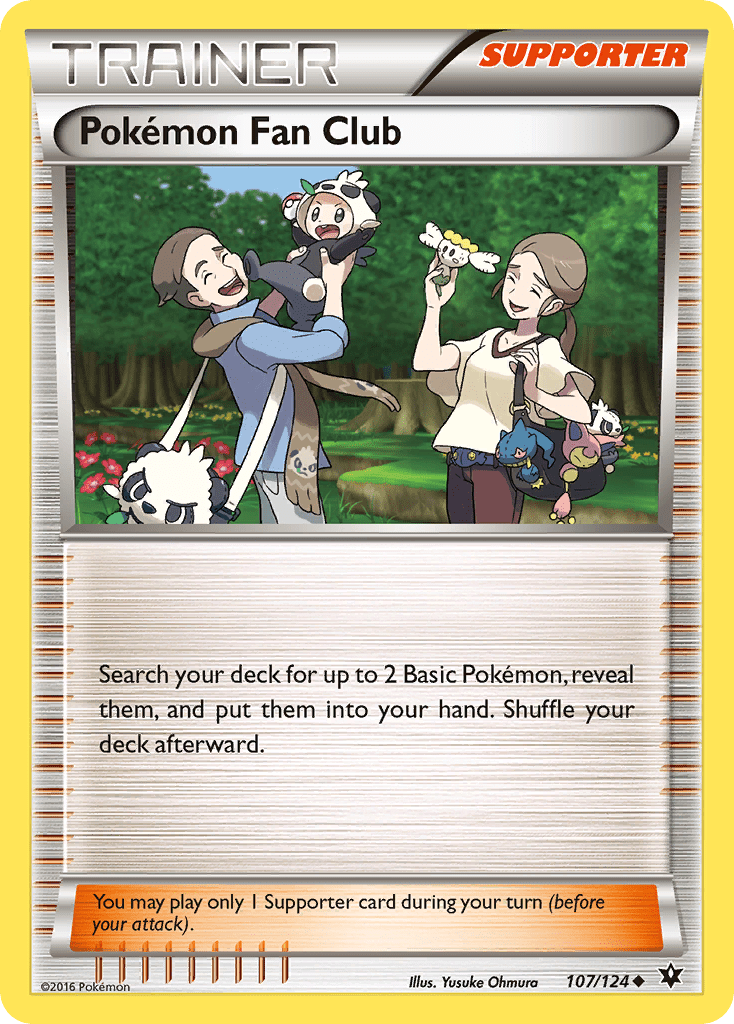 Pokemon Fan Club (107/124) [XY: Fates Collide] Pokemon Single Pokémon  | Multizone: Comics And Games