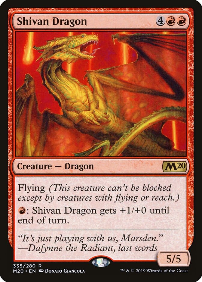 Shivan Dragon [Core Set 2020] MTG Single Magic: The Gathering  | Multizone: Comics And Games