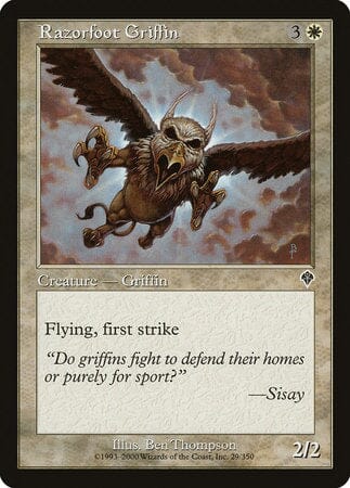 Razorfoot Griffin [Invasion] MTG Single Magic: The Gathering  | Multizone: Comics And Games