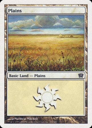 Plains (332) [Ninth Edition] MTG Single Magic: The Gathering  | Multizone: Comics And Games