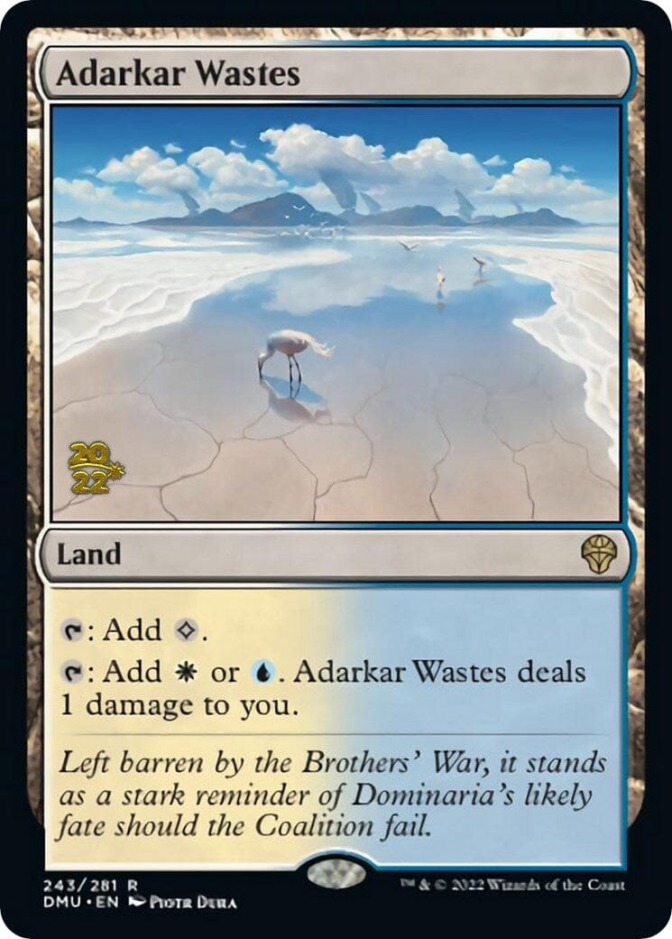Adarkar Wastes [Dominaria United Prerelease Promos] MTG Single Magic: The Gathering  | Multizone: Comics And Games