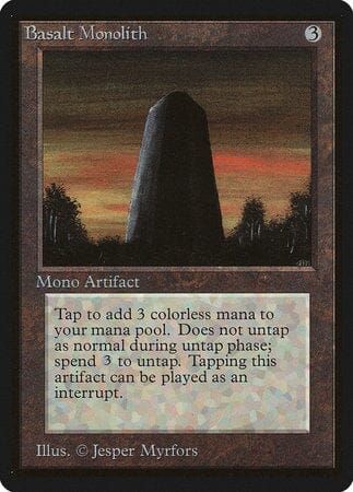 Basalt Monolith [Limited Edition Beta] MTG Single Magic: The Gathering  | Multizone: Comics And Games