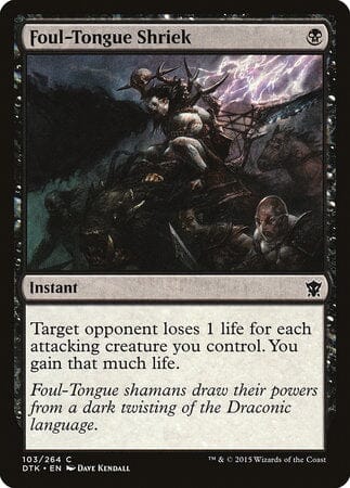 Foul-Tongue Shriek [Dragons of Tarkir] MTG Single Magic: The Gathering  | Multizone: Comics And Games