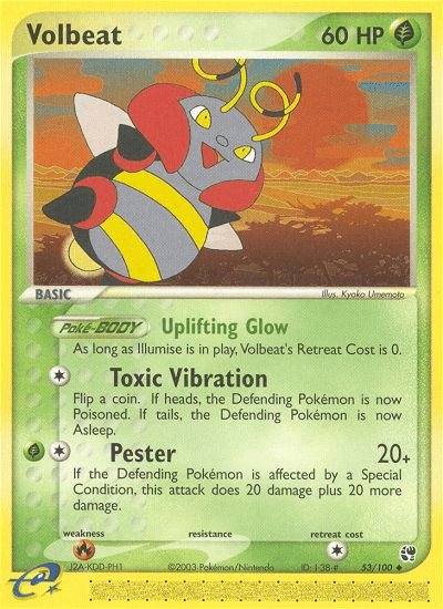 Volbeat (53/100) [EX: Sandstorm] Pokemon Single Pokémon  | Multizone: Comics And Games