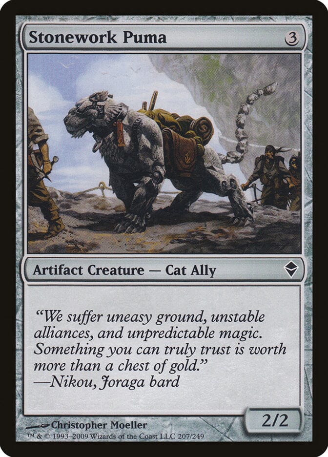 Stonework Puma [Zendikar] MTG Single Magic: The Gathering  | Multizone: Comics And Games