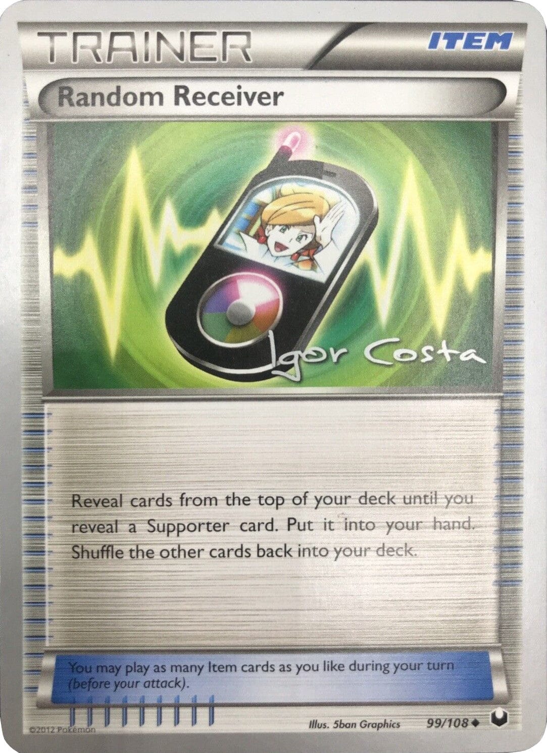 Random Receiver (99/108) (Pesadelo Prism - Igor Costa) [World Championships 2012] Pokemon Single Pokémon  | Multizone: Comics And Games