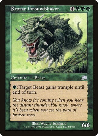 Krosan Groundshaker [Onslaught] MTG Single Magic: The Gathering  | Multizone: Comics And Games