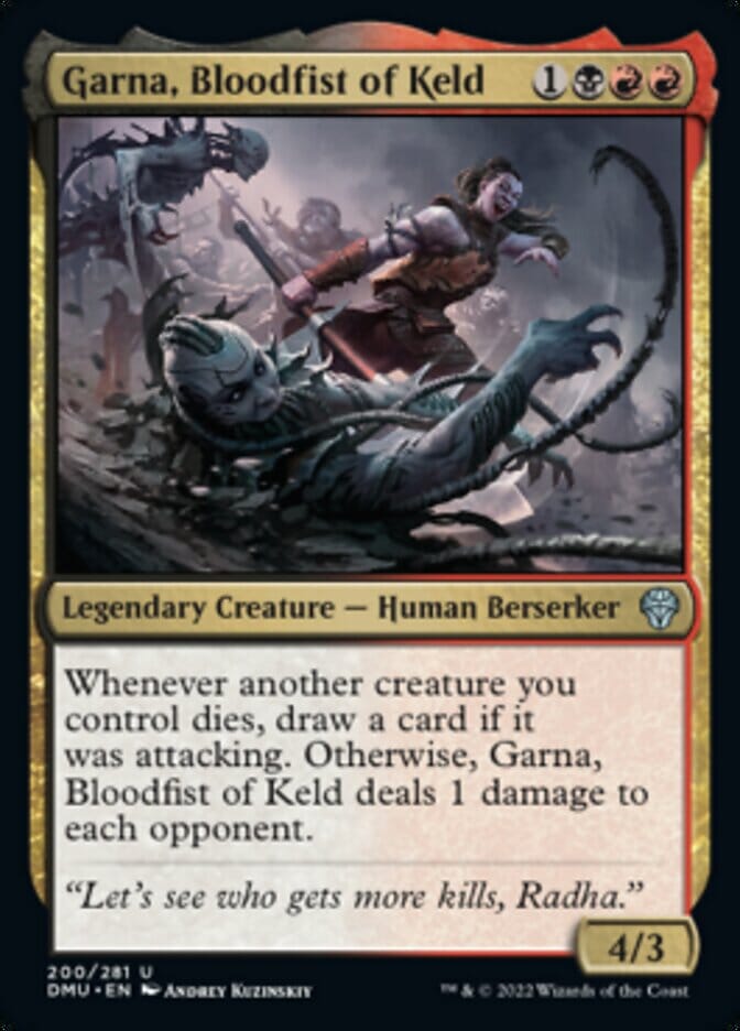 Garna, Bloodfist of Keld [Dominaria United] MTG Single Magic: The Gathering  | Multizone: Comics And Games