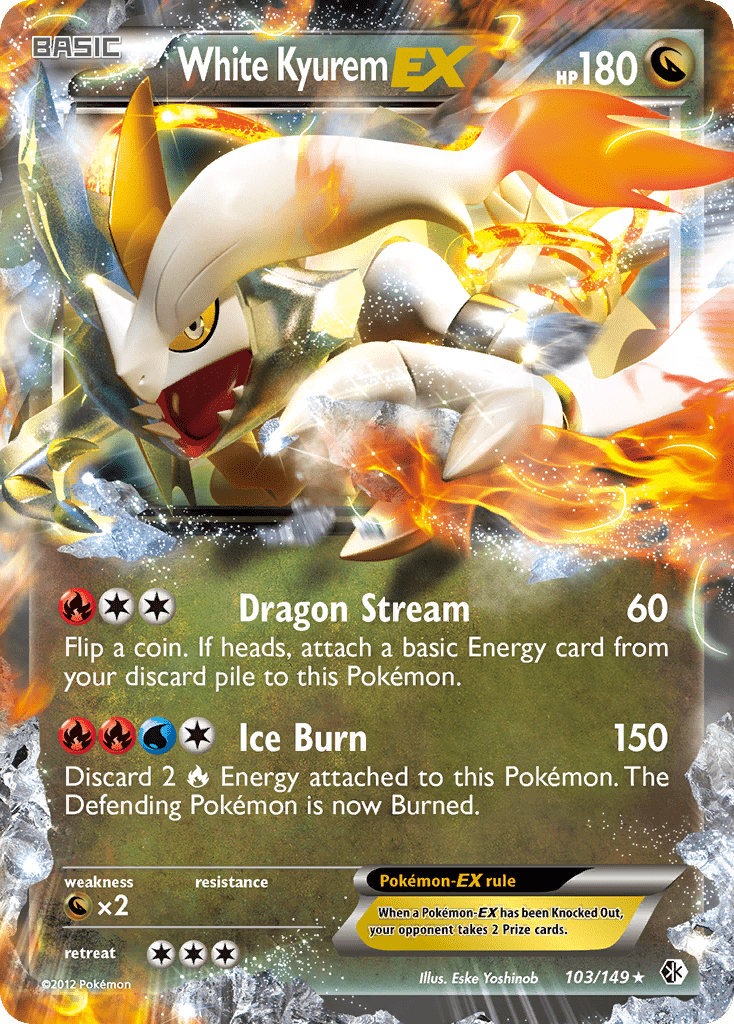 White Kyurem EX (103/149) [Black & White: Boundaries Crossed] Pokemon Single Pokémon  | Multizone: Comics And Games