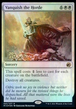 Vanquish the Horde [Innistrad: Midnight Hunt Prerelease Promos] MTG Single Magic: The Gathering  | Multizone: Comics And Games