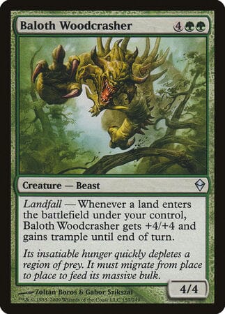Baloth Woodcrasher [Zendikar] MTG Single Magic: The Gathering  | Multizone: Comics And Games