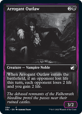 Arrogant Outlaw [Innistrad: Double Feature] MTG Single Magic: The Gathering  | Multizone: Comics And Games