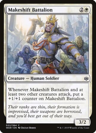 Makeshift Battalion [War of the Spark] MTG Single Magic: The Gathering  | Multizone: Comics And Games