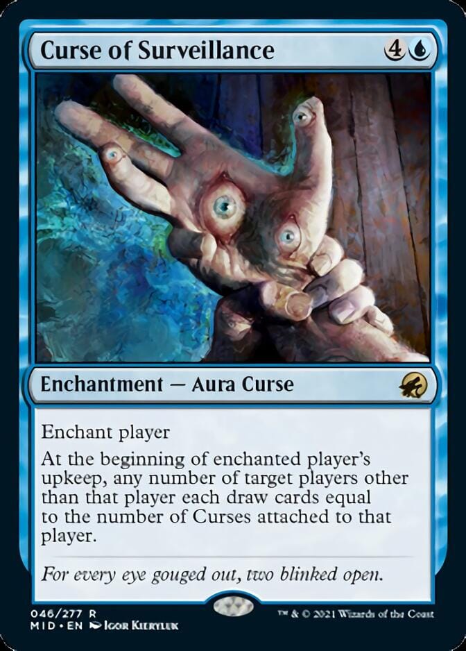 Curse of Surveillance [Innistrad: Midnight Hunt] MTG Single Magic: The Gathering  | Multizone: Comics And Games