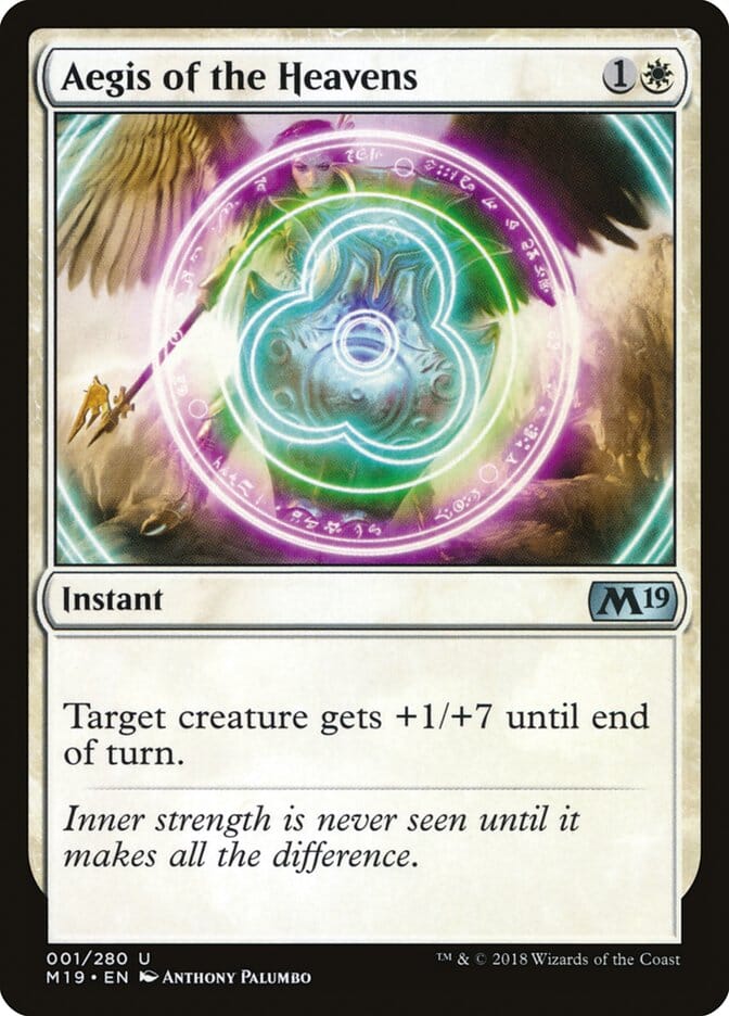 Aegis of the Heavens [Core Set 2019] MTG Single Magic: The Gathering  | Multizone: Comics And Games