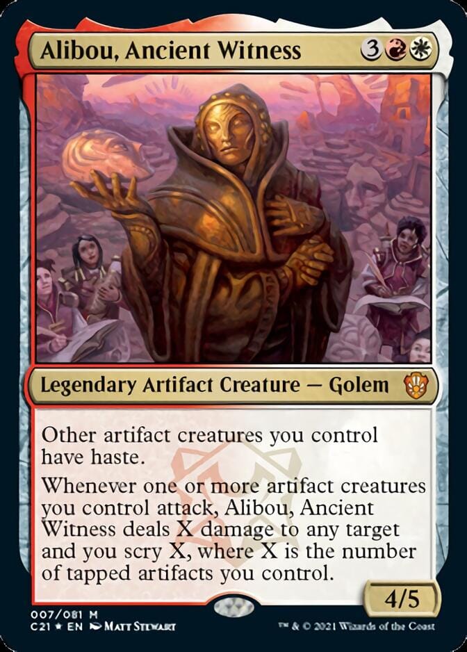 Alibou, Ancient Witness [Commander 2021] MTG Single Magic: The Gathering  | Multizone: Comics And Games