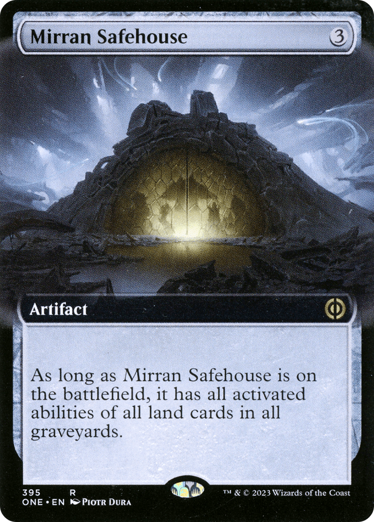 Mirran Safehouse (Extended Art) [Phyrexia: All Will Be One] MTG Single Magic: The Gathering  | Multizone: Comics And Games